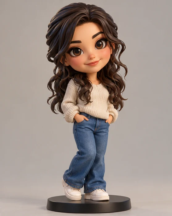 Collectible figure illustrative concept