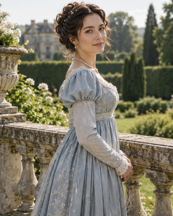 Regency portrait illustrative concept