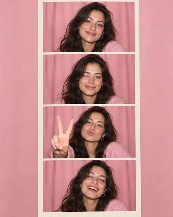 Seoul photo booth illustrative concept